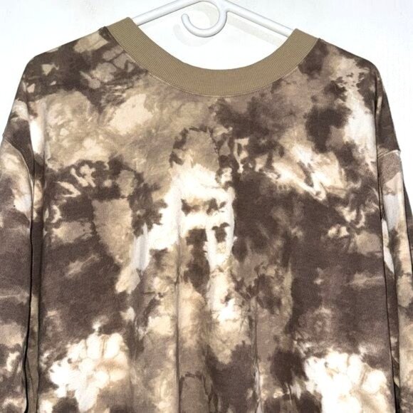 Tie-Dye Crewneck Sweatshirt Medium By Original Use 60% Cotton 40% Polyester Brow - Picture 2 of 7